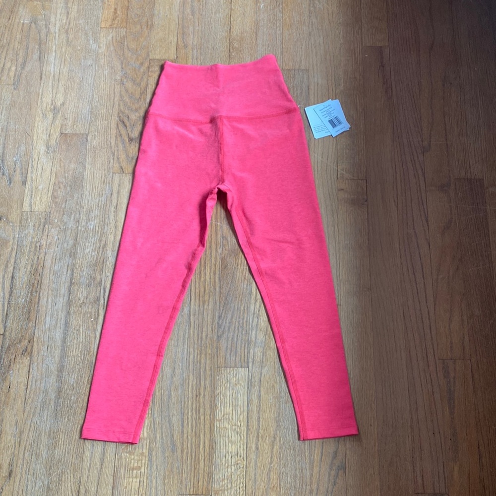 Spacedye High Waisted Capri
Bright Amethyst Heather &Paradise Coral Heather